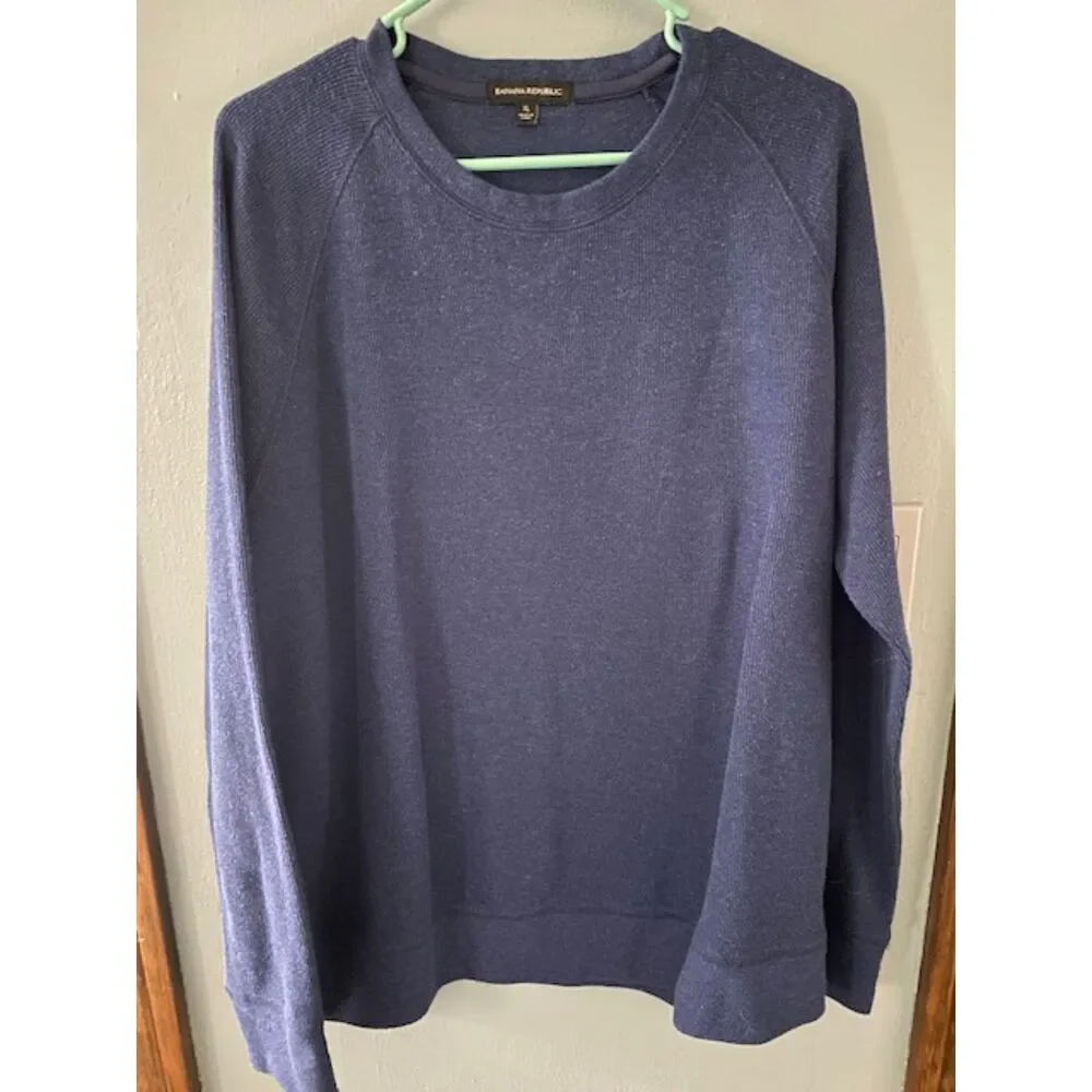 Banana Republic Blue Men's Crew Sweater Men's Size XL